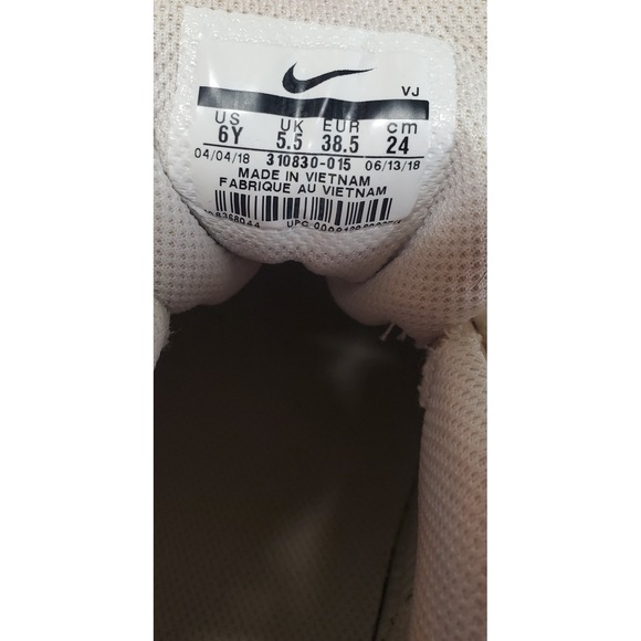 Nike Air Max 95 Climax 6Y/EUR38.5 Bone & Rose Gold Mesh Sneaker 310830-015 Shoes - Picture 7 of 11